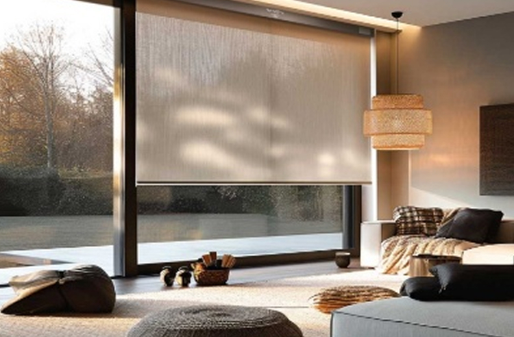Wire-guided Roller Blind